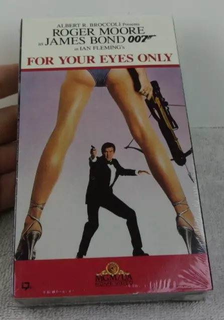 For Your Eyes Only James Bond 007 SEALED VHS movie video 1994 MGM UA