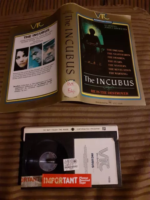 THE INCUBUS RARE VINTAGE BETAMAX VIDEO Ex-Rental