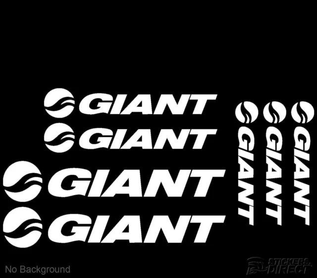 Giant Cycling Bike Stickers Set of 7 Frame Replacement Decals Road Race Mountain