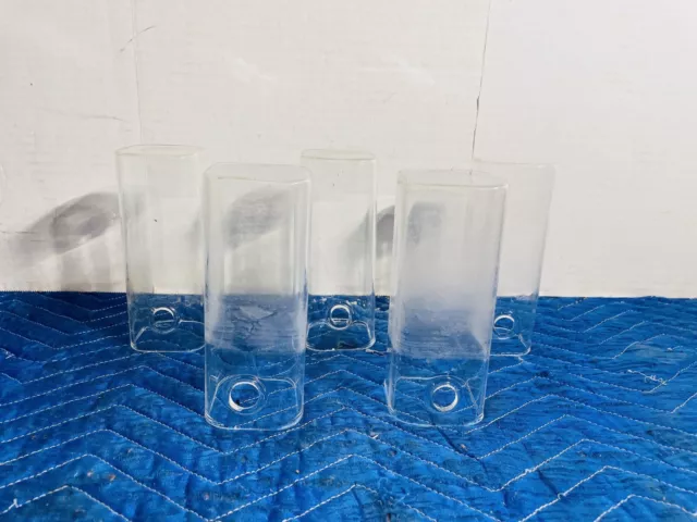 Wall Fish Bowl Hanging Aquarium Wall Mounted Beta Fish pillar lot of 5 total
