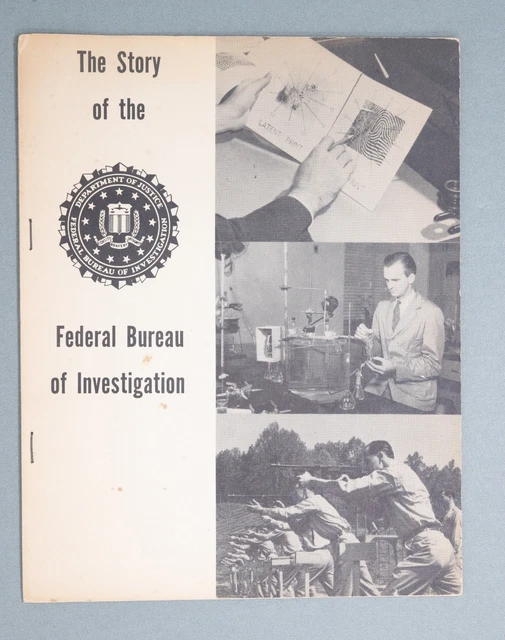 Fbi Informational Post VINTAGE FBI INFORMATIONAL Booklet Pamphlet 1950s 1960s J Edgar Hoover ...