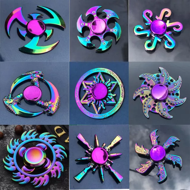 3D Fidget Hand Spinner Finger Toys EDC Focus Stress Reliever For Kids Adults AU
