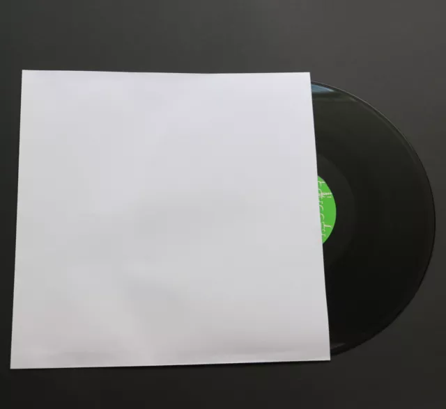 200 St. Deluxe 12“ LP Maxi Single Innenhüllen ohne Mittelloch reinweißes 90 gr.