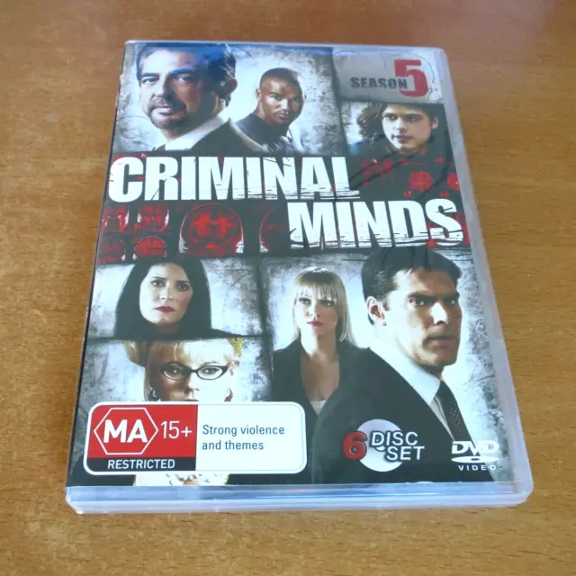 CRIMINAL MINDS - SEASON 5 ( DVD , 6 Disc Set Region 4 )