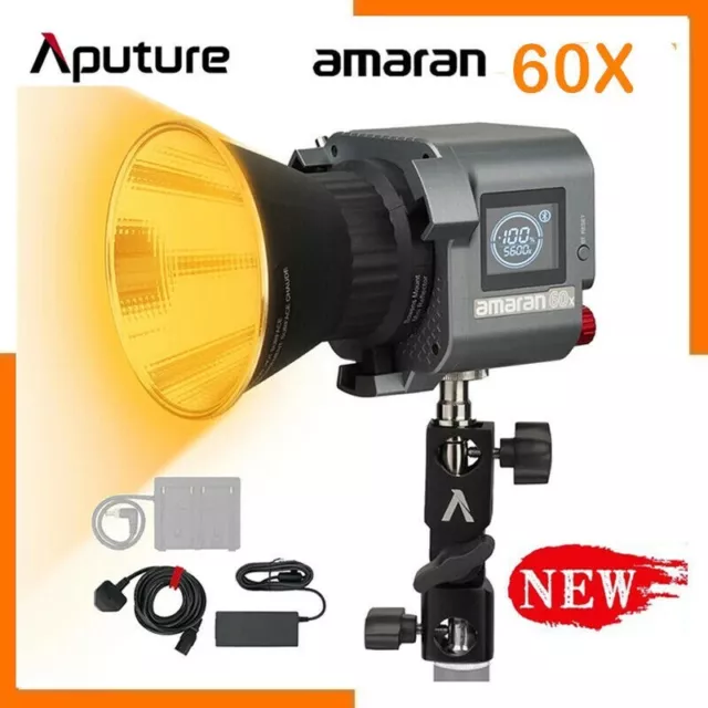 Aputure Amaran COB 60X LED Video Light Bi-color Photography Lighting 2700K-6500K
