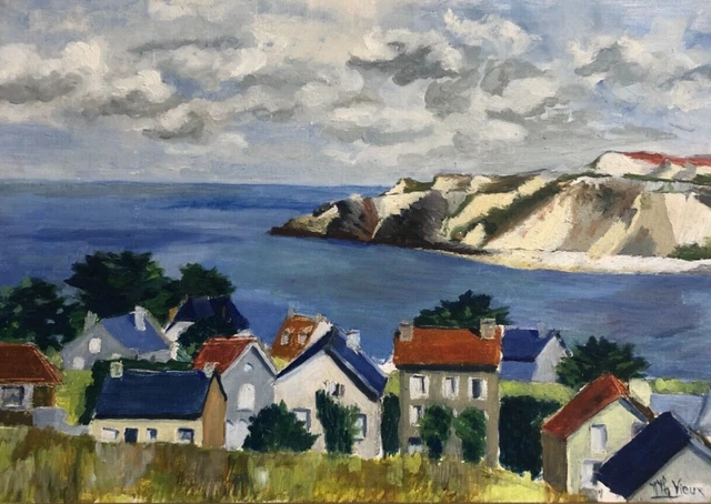 Huile sur carton signé Massoc années 60
