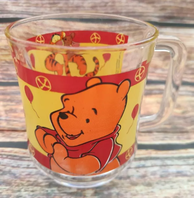 Winnie Pooh Winnie Puuh Tigger Disney Glas Tasse Vintage Made in France Duralex