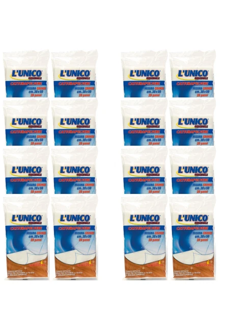 L'unico Panni Catturapolvere Profumati Muschio Bianco 20,5x39 Cm 22 Pz L'unico Panni Catturapolvere Profumati Muschio Bianco 20,5x39 Cm 22 Pz