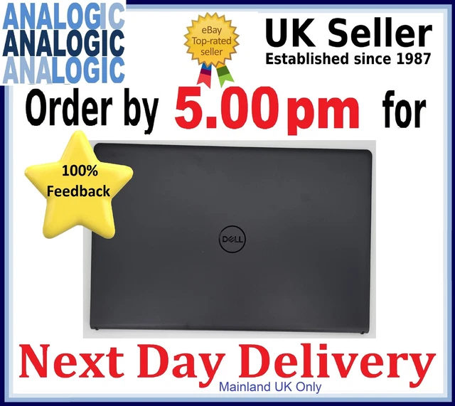 Replacement LCD Back Cover Top Case Lid For Dell Inspiron 15 3510 3511 3515 3520 3525 - Part 0WPN8 00WPN8 Black