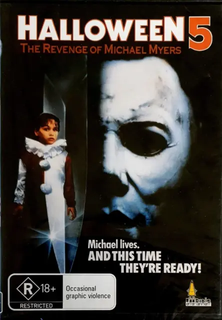 Halloween 5 The Revenge Of Michael Myers (1989) DVD-Donald Pleasance-OOP