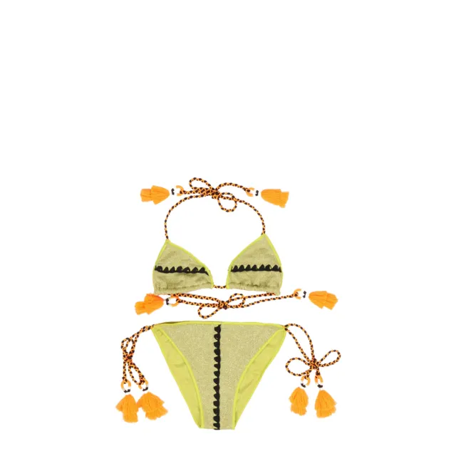 F**k Triangolo Bikini Costume da Bagno Bambina FJ23-0210 VC Lime Green