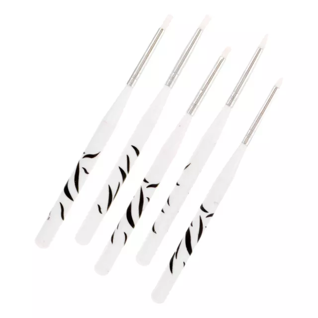 5 pz pennello per unghie silicone strumenti per manicure 2