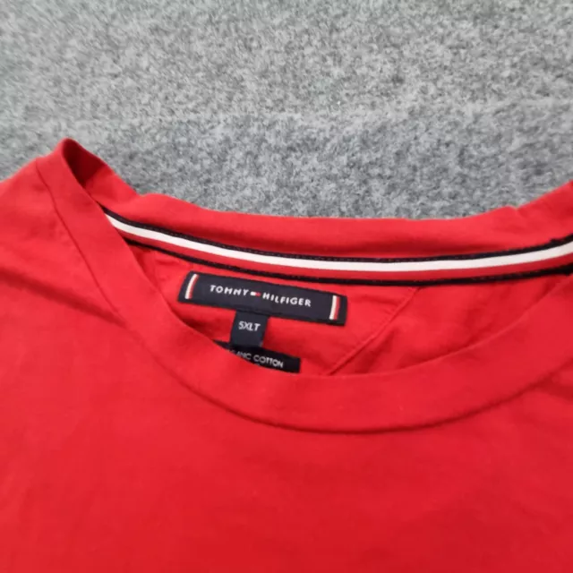 Tommy Hilfiger Shirt Mens 5XLARGE red cotton short sleeve Tshirt Size 5XLT 3