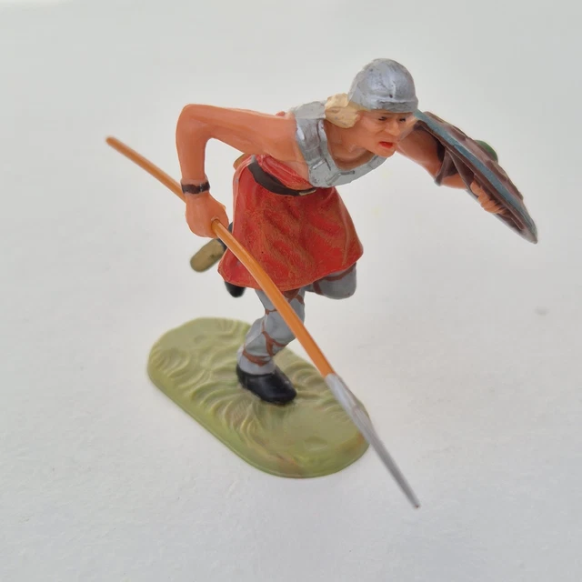 Figurine Elastolin Chevalier Normand à Cheval - Moyen Âge - 7cm