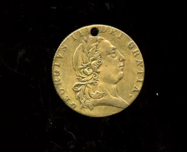 1790 KING GEORGE III  SPADE GUINEA BRASS GAMING TOKEN refc111