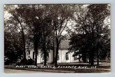 RPPC-Zumbrota MN-Minnesota, First Congregational Church RPPC Vintage Postcard