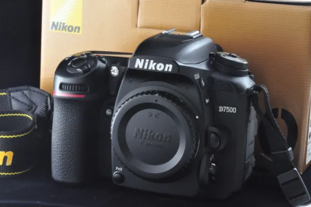 Near Mint Nikon D D7500 20.9MP Digital SLR Camera Black body from Japan