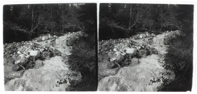France Torrent c1950 Photo Stereo Amateur Plaque de verre Vintage V36L25n 