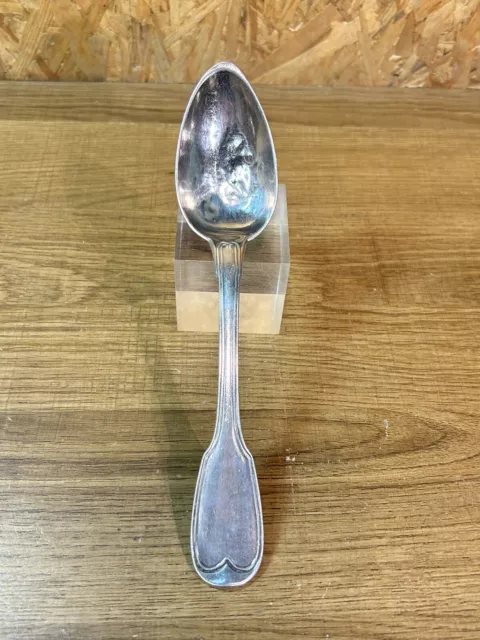 Large Spoon Solid Silver Vieillard Xviiième, Silversmith Louis Cottat, 70 Gr