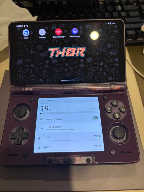 AYN THOR MAX Clear Purple 16GB RAM + 1TB Storage - Handheld