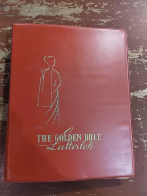 Vtg Lutterloh Golden Rule Sewing Book