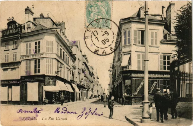 CPA REIMS-La Rue Carnot (346977)