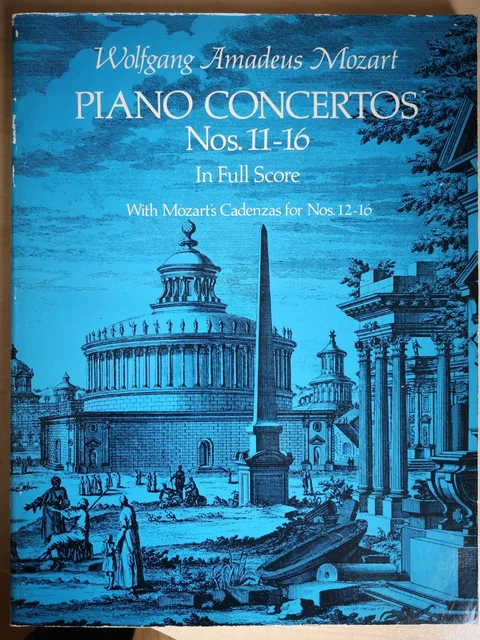 WOLFGANG AMADEUS MOZART Piano Concertos Nos 11 16 1987 Dover wolfgang-amadeus-mozart-piano-concertos-nos-11-16-1987-dover