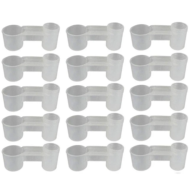2X(15 PièCes SéRies en Plastique Soda Bouteille D'Eau Buveur D'Oiseau Mange6863