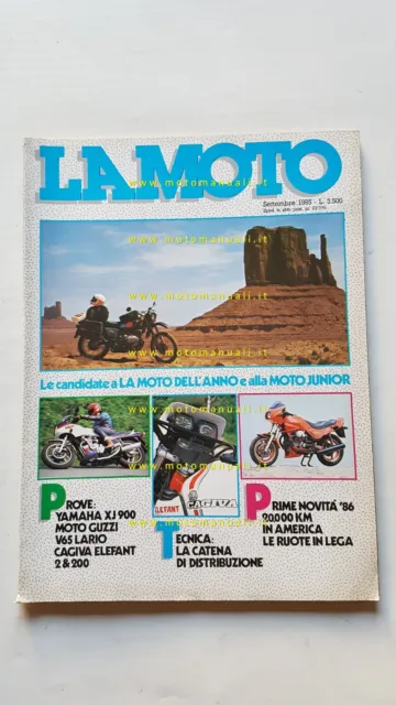 LA MOTO  9 1985 Prova Yamaha XJ 900 Xonda XL 600 R Guzzi V65 Lario Benelli Laser