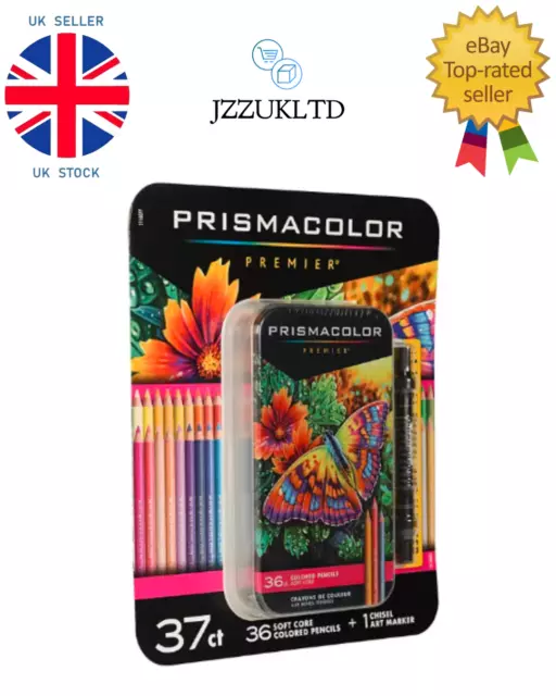 Prismacolor 92885T Premier Soft Core, 36 Colored Pencils With 1 Dual Art Maker 2