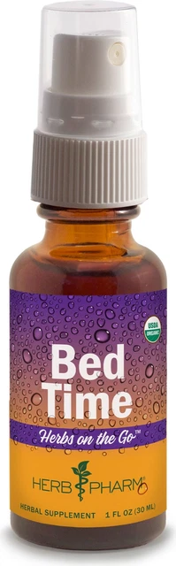 Herbs on the Go Bed Time de Herb Pharm, spray de 1 oz