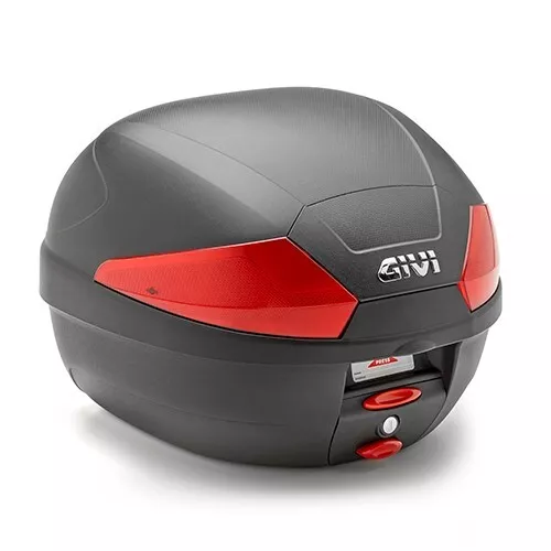 Givi B29N2 Bauletto Moto Nero 29 Litri Con Piastra E Kit Universale Monolock