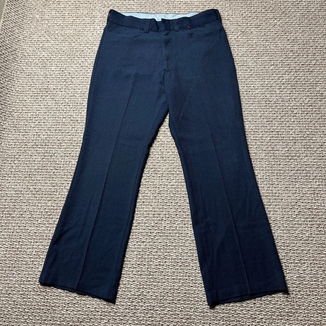 Vintage Sears Kings Road Pants Adult 33x29 Blue Pin-cord Trousers 60s USA Mens