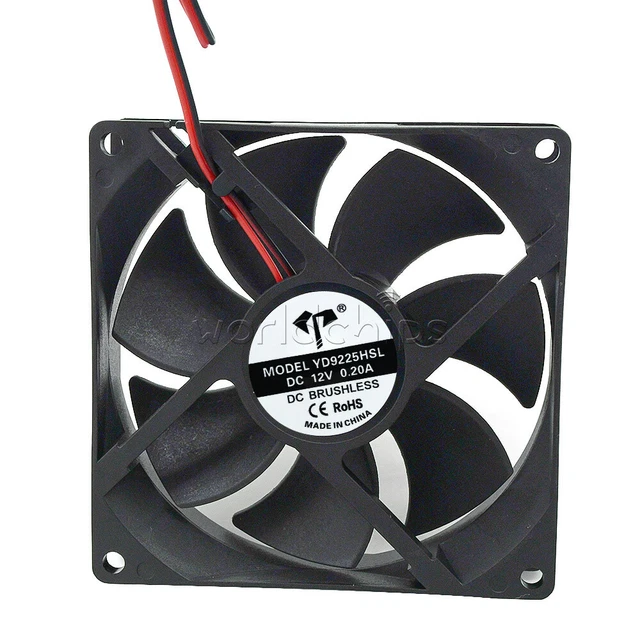 DC5/12/24V 2.4W COOLING Computer Case Exhaust Fan OilContaining