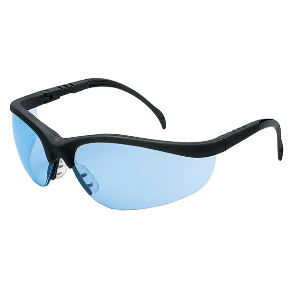 Klondike Eyewear, Black Frame, Light Blue Lens, 1/Each  Crews Glasses KD113
