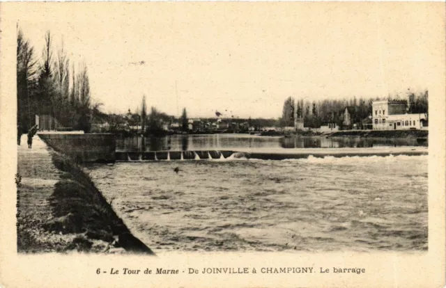 CPA Val-d-MARNE JOINVILLE a CHAMPIGNY Le barrage (983217)