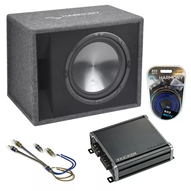 Fits Honda Pilot 03-17 Harmony Single 12" Loaded Sub Box Enclosure CXA400.1 Amp
