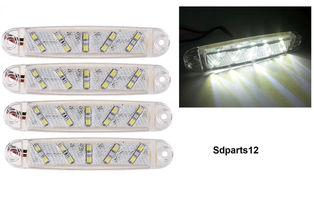 Ensemble De 4 LED Feux De Gabarit Flash Lent Clignote 12-24V Camion Remorque Bus - Auto
