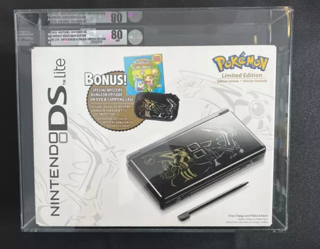 Nintendo DS Lite Pokemon Dialga & Palkia Limited Edition Console Bundle VGA 80