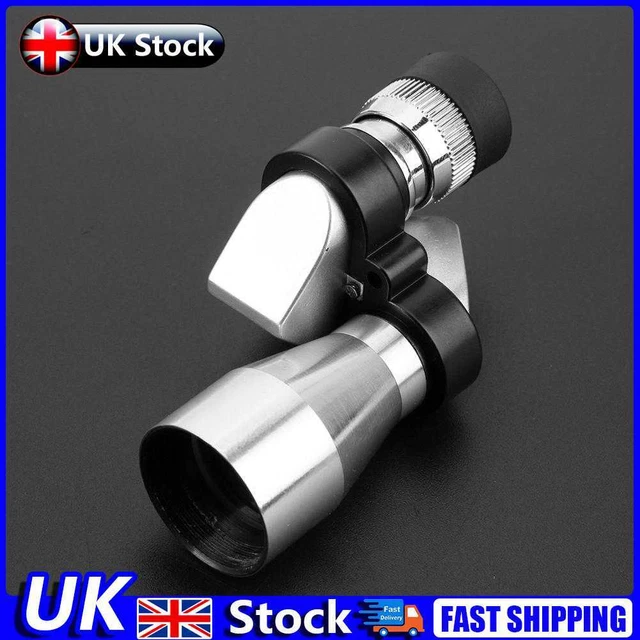 8x20 Mini Corner Binoculars HD Pocket Monocular Outdoor Telescope (Silver) UK
