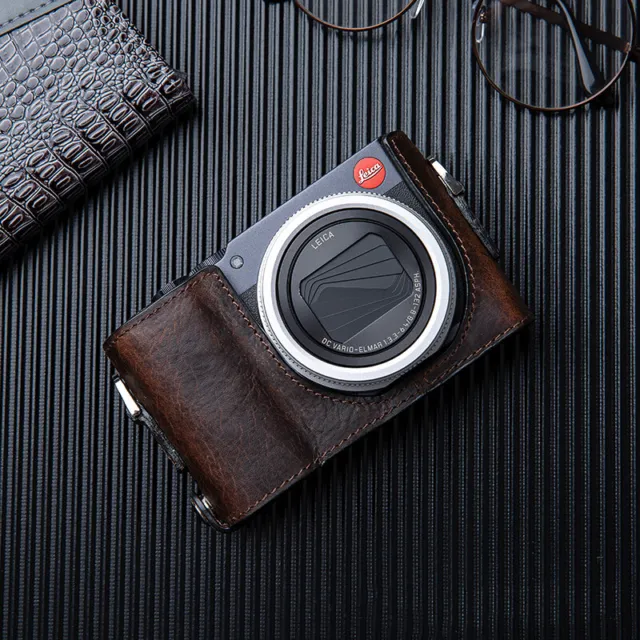 Handmade Genuine Leather Camera case Bag Half Body For Leica C-LUX