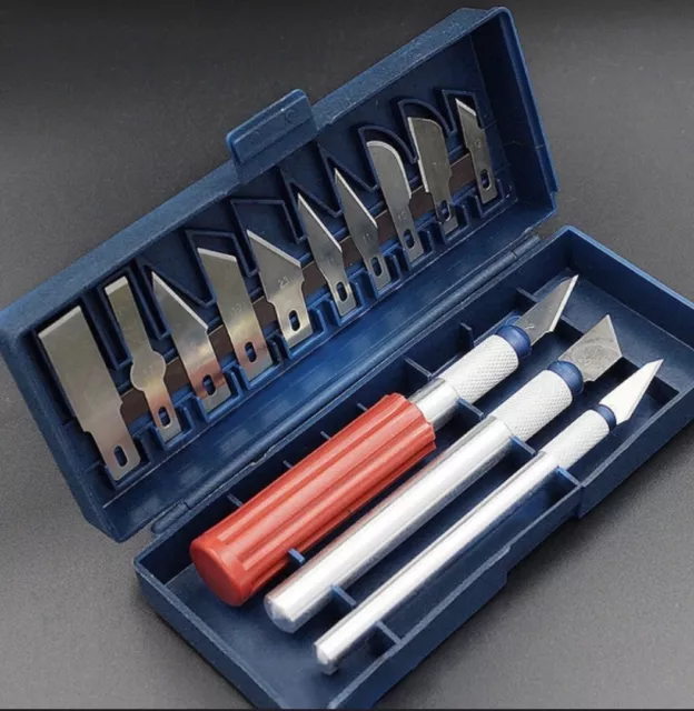 56pc Precision Hobby Knife Set Kit Exacto Knives Blades Craft Razor  Scrapbooking
