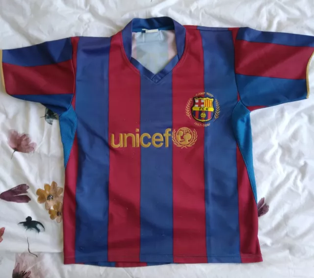 Maillot Football FC Barcelone Thierry HENRY Taille environ 12-14 ans bon état