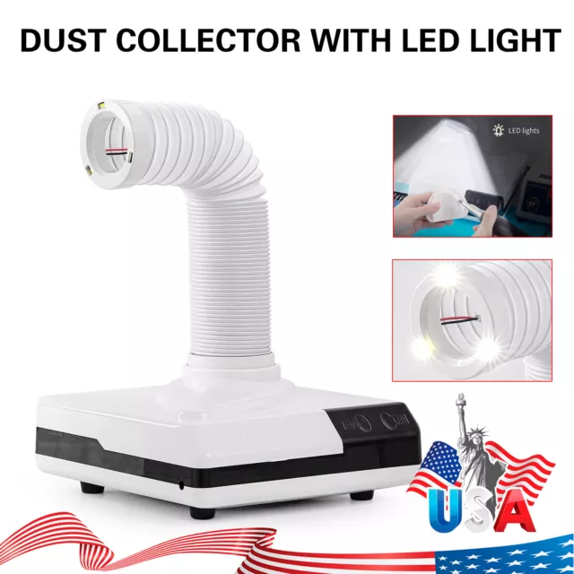 Dental Lab Vacuum Cleaner Dust Collector Extractor Suction Machine 3 LED 60W 3