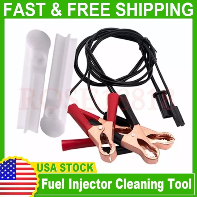 Fuel Injector Flush Cleaner Adapter DIY Kit Set Car Vehicle Tool