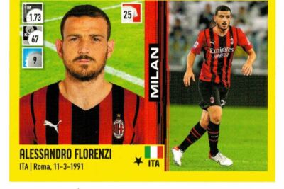 Figurine Calciatori Panini 2021-22 2022 n.273 Alessandro Florenzi MILAN 