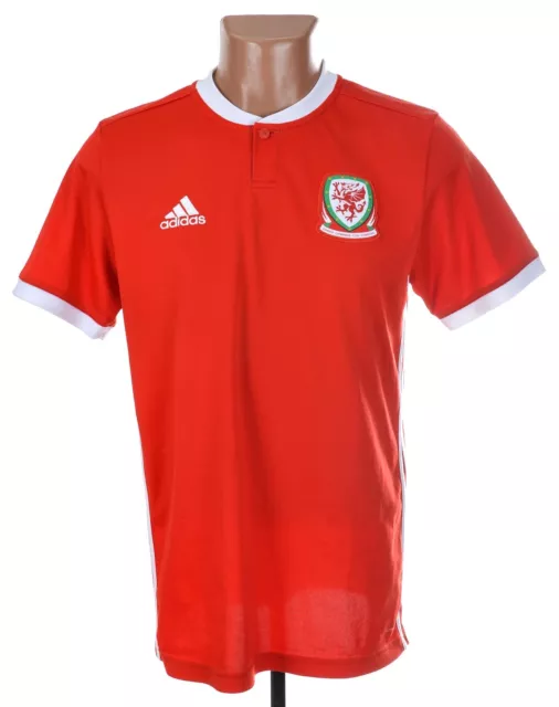 Wales National Team 2018/2020 Home Football Shirt Jersey Adidas Size M Adult