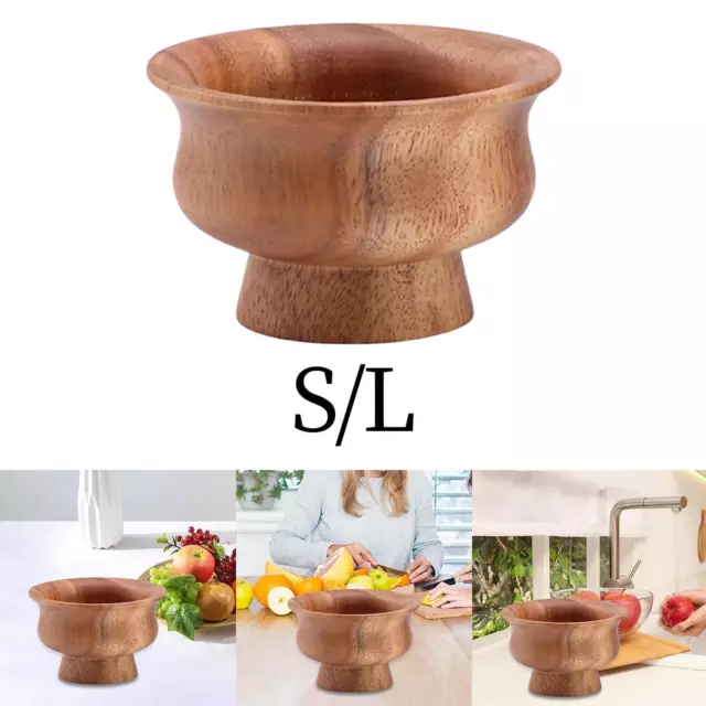 Bol pot-pourri multifonction avec pieds en bois, pour Table à manger