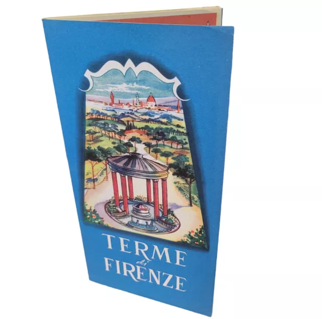Vtg 1940's Terme di Firenze Florence Tuscany Italy Travel Brochure Spa 40's