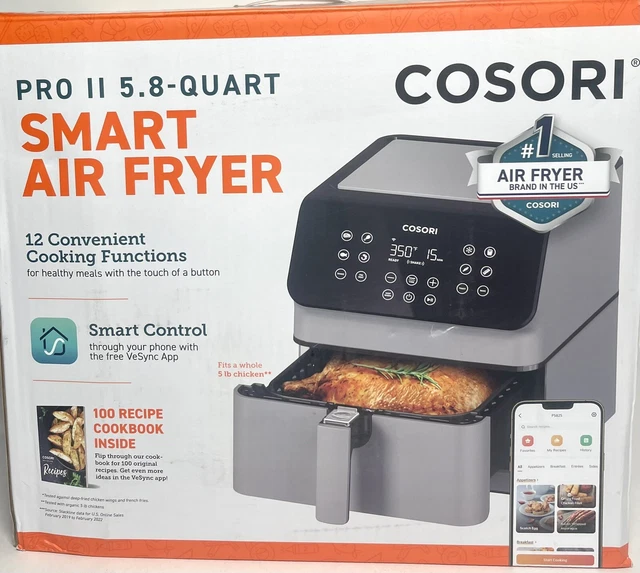 SMART AIR FRYER COSORI Pro II Large 12in1 Air Fryer, Use App NEW OPEN